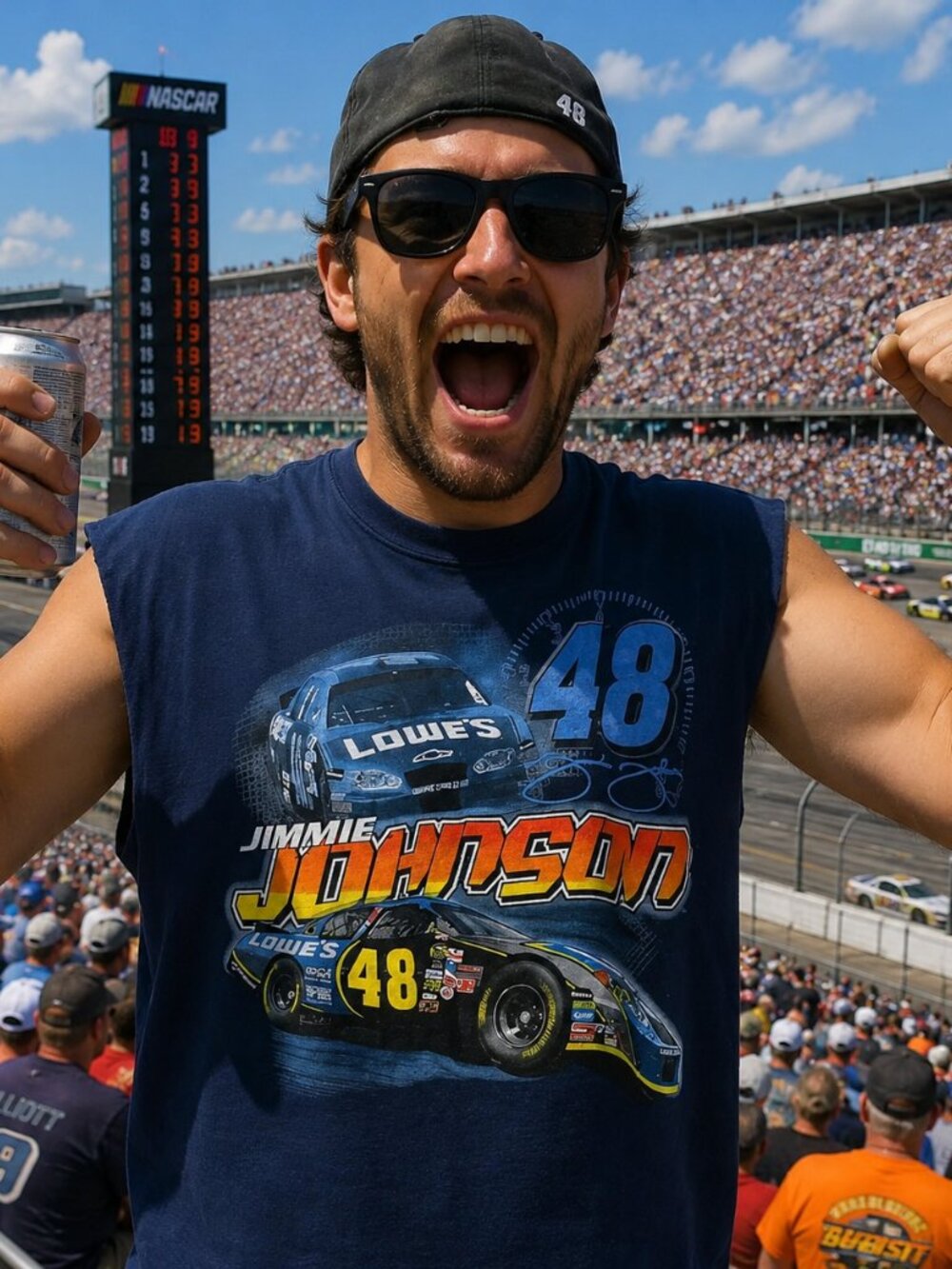 NASCAR JIMMIE JOHNSON MUSCLE TEE (LARGE)